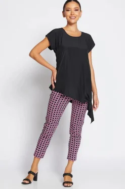 Philosophy Easy 7/8 Pant | Pink Lattice