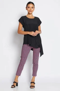Philosophy Easy 7/8 Pant | Pink Lattice