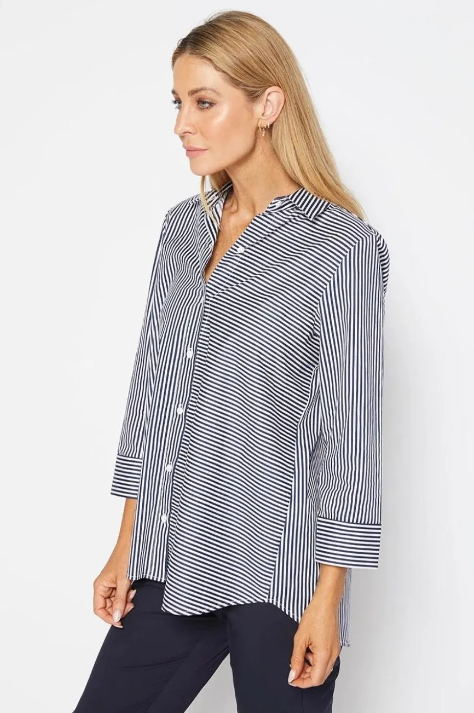 Philosophy Regina Shirt | Navy Stripe