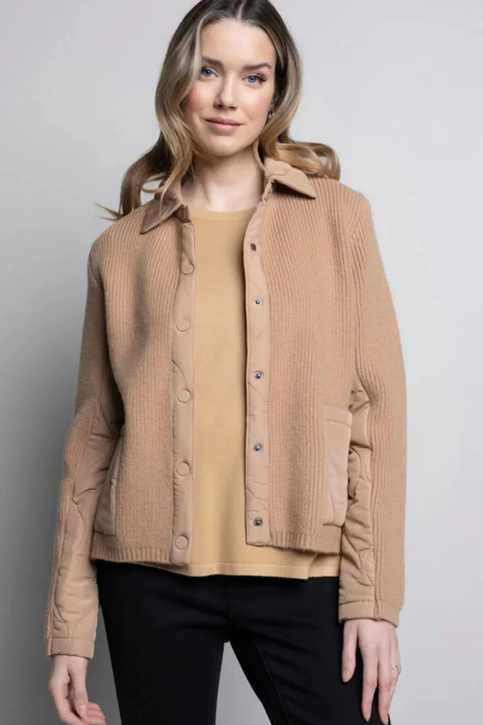 Picadilly Button-Front Jacket | Dijon
