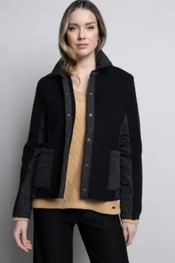 Picadilly Button-Front Jacket | Black