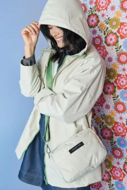 Project Ten Raincoat In Crossbody Bag | Ecru