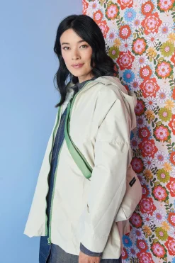 Project Ten Raincoat In Crossbody Bag | Ecru