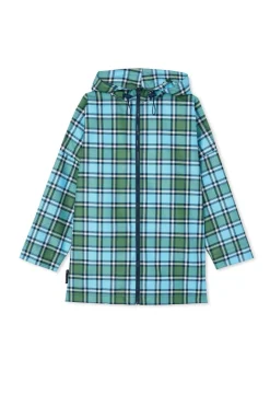 Project Ten Raincoat In Crossbody Bag | Tartan