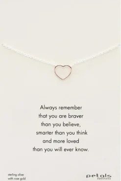 Remember Open Heart Necklace | Multi