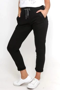 Riley Denim Jogger | Black