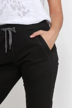 Riley Denim Jogger | Black
