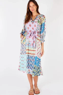 Rubyyaya Boucher Patch Maxi Dress | Multi