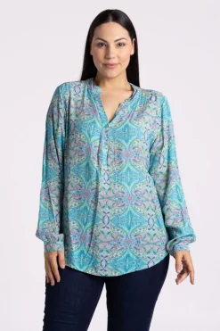 Silvermaple Allegra Shirt | Paisley Green Multi