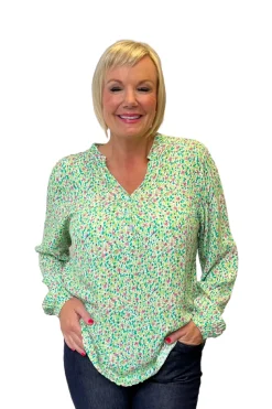 Silvermaple Bella Shirt | Matisse Green Multi