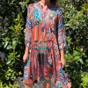 Silvermaple Boutique Paige Frill Dress | Moroccan