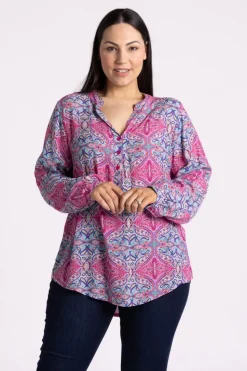 Silvermaple Collection | Allegra Shirt | Paisley Pink Multi