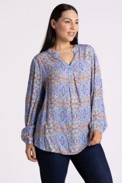 Silvermaple Collection | Allegra Shirt | Paisley Purple Multi