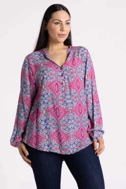 Silvermaple Collection | Allegra Shirt | Paisley Pink Multi