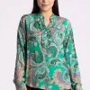 Silvermaple Collection | Ginevra Paisley Shirt | Green