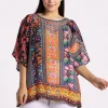 Silvermaple Collection Bette Top | Royal Floral