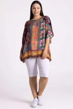 Silvermaple Collection Bette Top | Royal Floral