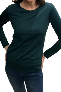 Silvermaple Collection Belle Long Sleeve Merino | Bottle Green