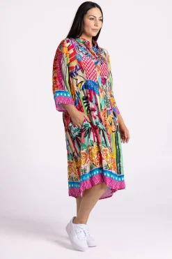 Silvermaple Collection Celeste Button Through Dress | Pink Oasis