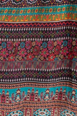 Silvermaple Collection Celeste Button Through Dress | Vintage Paisley
