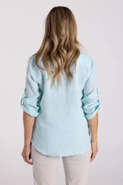 Silvermaple Collection Charlotte Linen Shirt | Mint