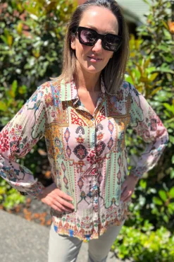 Silvermaple Collection Claire Shirt | Aztec