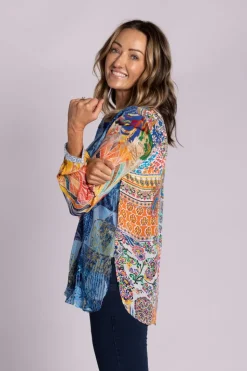 Silvermaple Collection Claire Shirt | Denim Bouquet