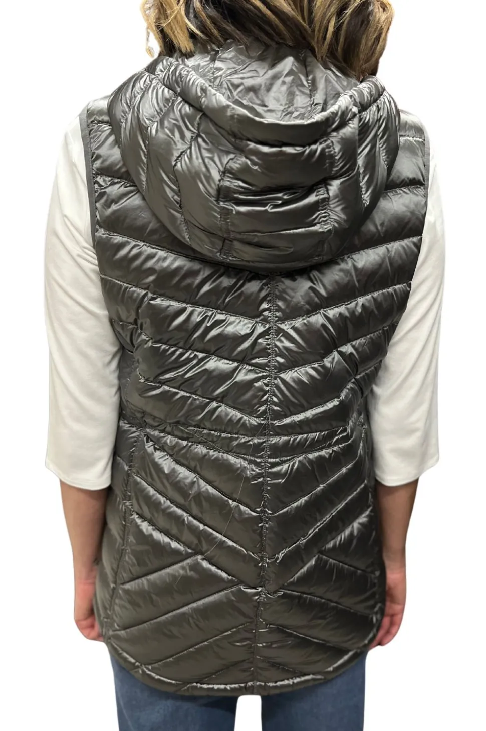 Silvermaple Collection Down Filled Puffer Vest | Platinum