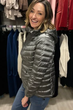 Silvermaple Collection Down Filled Puffer Jacket | Platinum