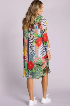 Silvermaple Collection Imogen Shirt Dress | Savanna Bloom