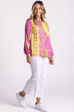 Silvermaple Collection Isle of Capri Shirt | Pink Swirl