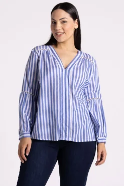 Silvermaple Collection Nautical Blouse | Coastal Stripe