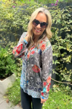 Silvermaple Collection Natalie Shirt | Winter Floral
