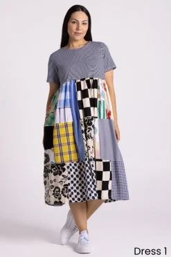 Silvermaple Collection Patchwork Dress | Multi