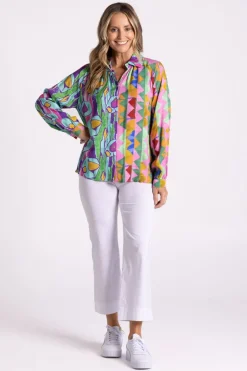 Silvermaple Collection Positano Shirt | Purple Paradise
