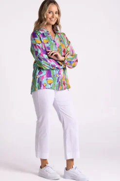 Silvermaple Collection Positano Shirt | Purple Paradise