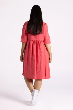 Silvermaple Collection Sandy Button Dress | Melon