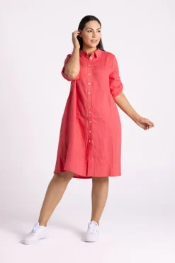 Silvermaple Collection Sandy Button Dress | Melon
