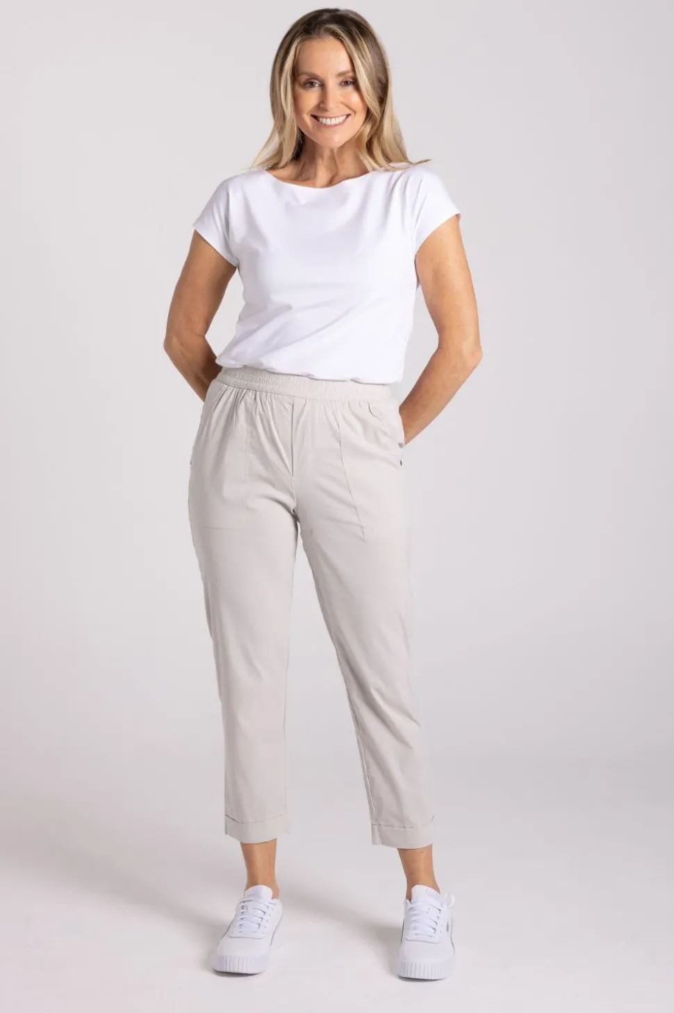 Silvermaple Collection The Ultimate 7/8 Cuff Pant | Sand