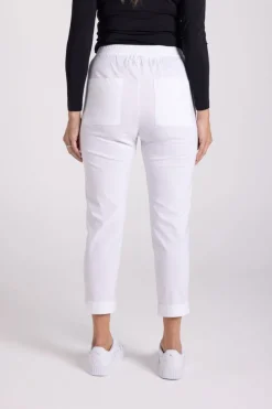Silvermaple Collection The Ultimate 7/8 Cuff Pant | White