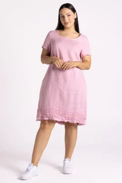 Silvermaple Collection Vanessa Ruffle Hem Dress | Pink