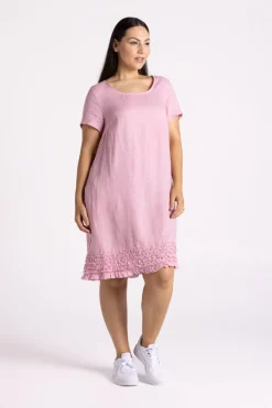 Silvermaple Collection Vanessa Ruffle Hem Dress | Pink