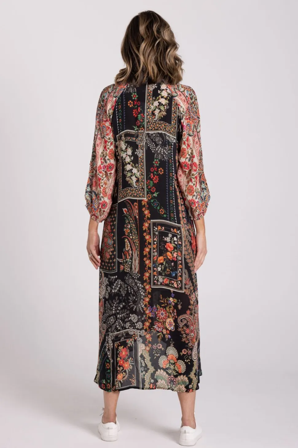 Silvermaple Collection Zara Mandarin Maxi Dress | Eden Noir