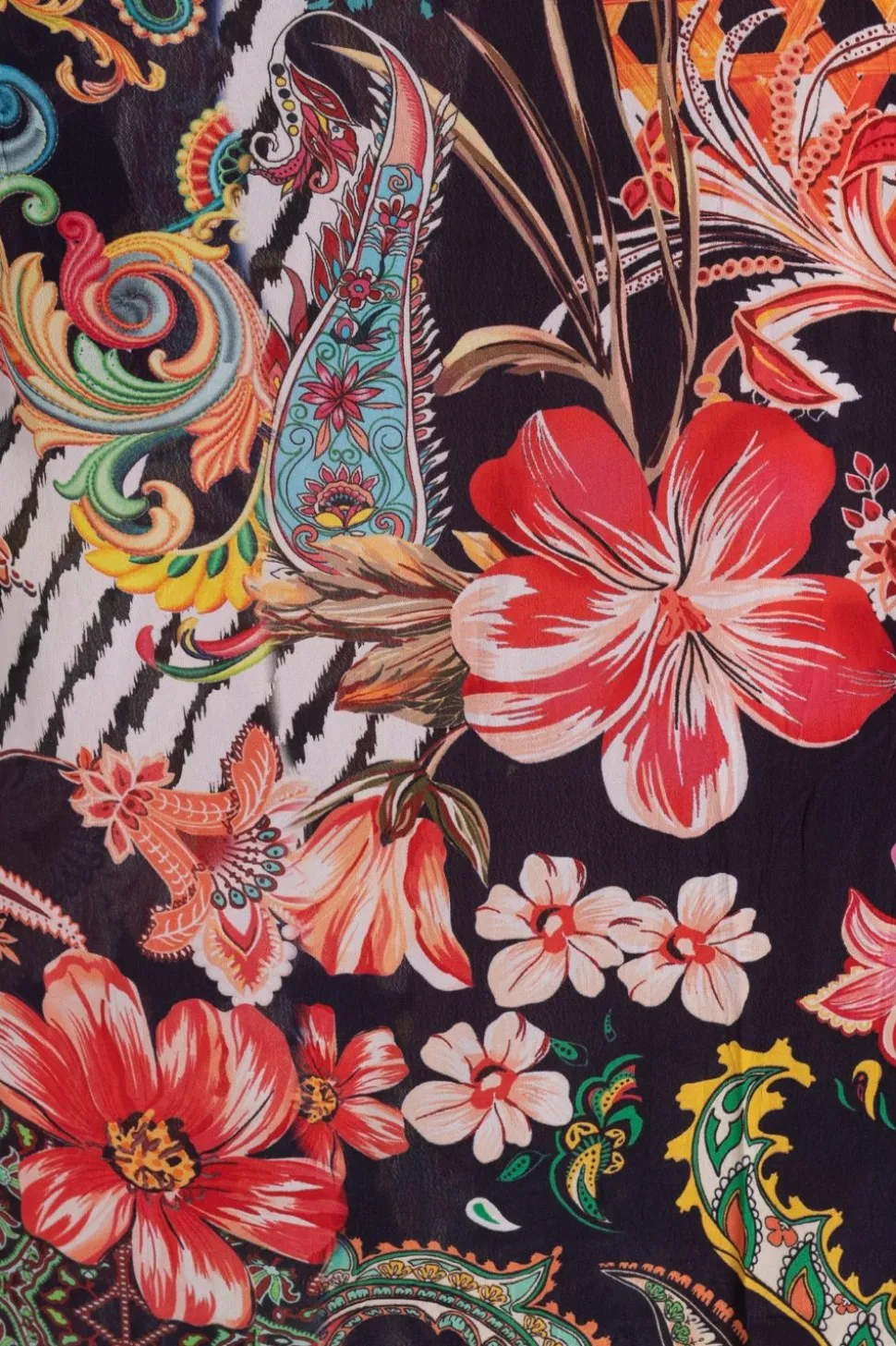 Silvermaple Collection Zara Mandarin Maxi Dress | Midnight Garden