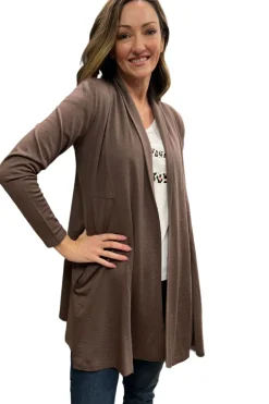 Sivermaple Collection Lucinda Merino Cardigan | Mocha