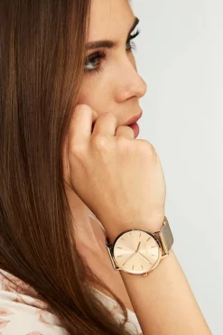 Takoda Lustre Watch | Rose Gold