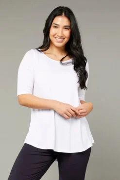 Tani Elbow Swing Tee | White 79765