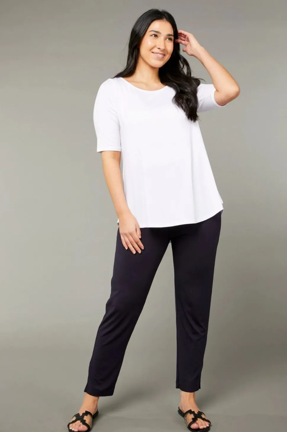 Tani Elbow Swing Tee | White 79765
