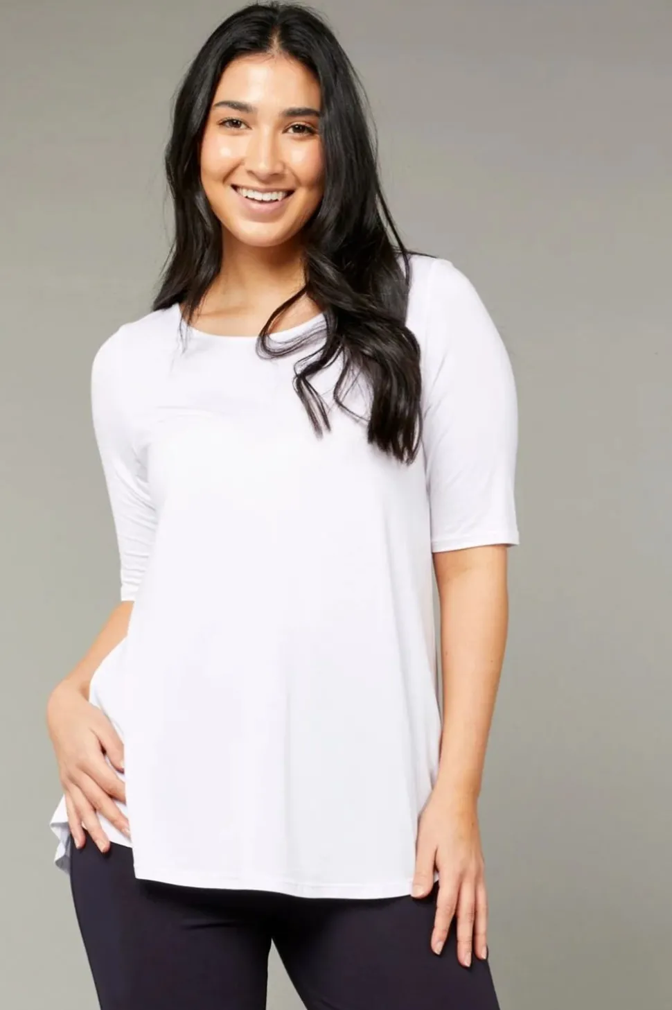 Tani Elbow Swing Tee | White 79765