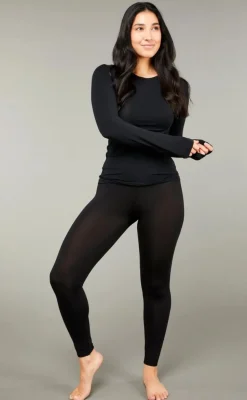 Tani High Neck Long Sleeve Top | Black | 79276